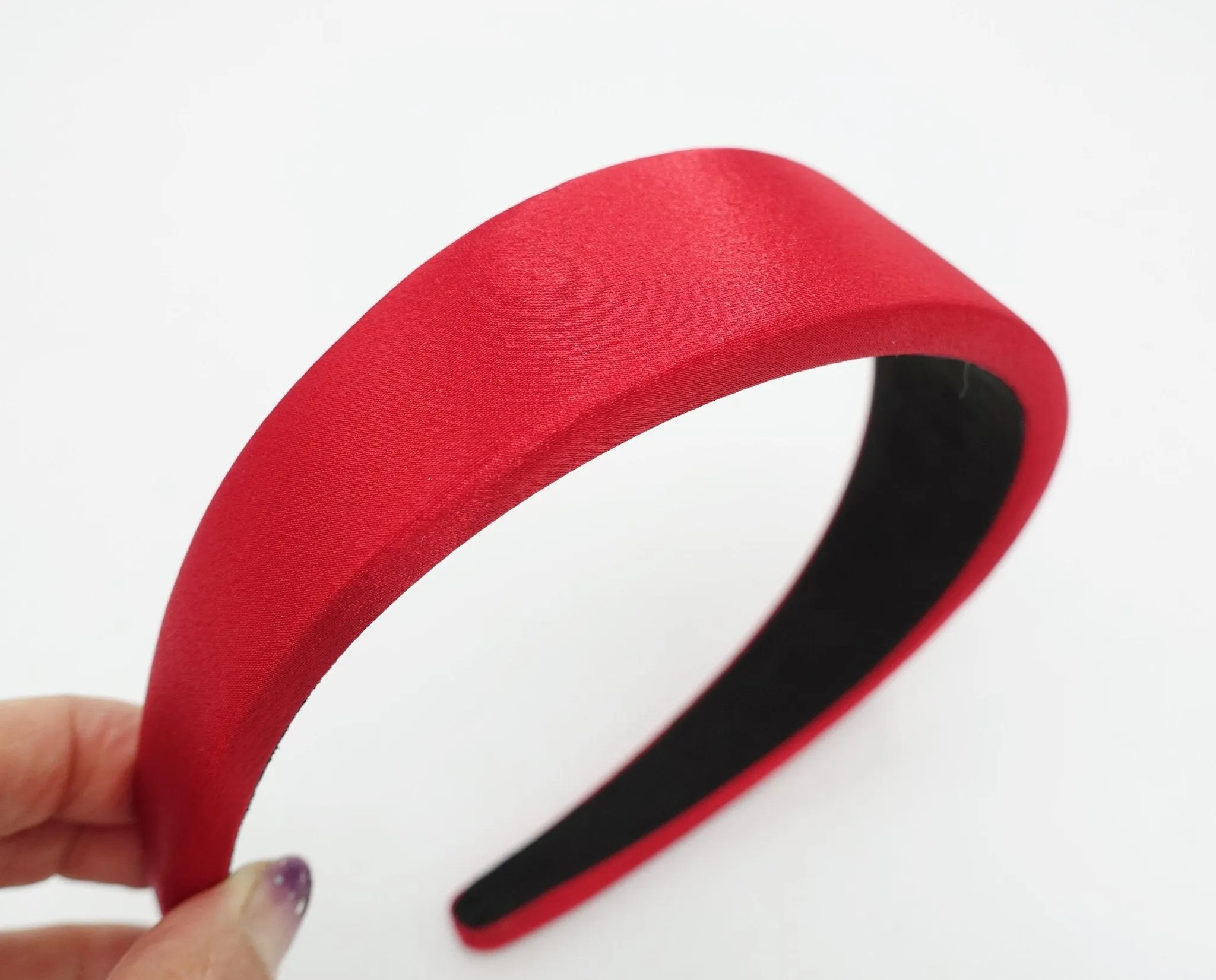 satin padded headband stylish fashion hairband