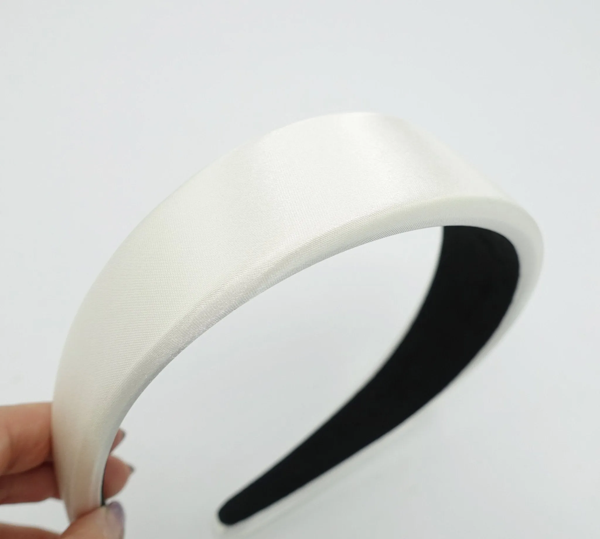 satin padded headband stylish fashion hairband