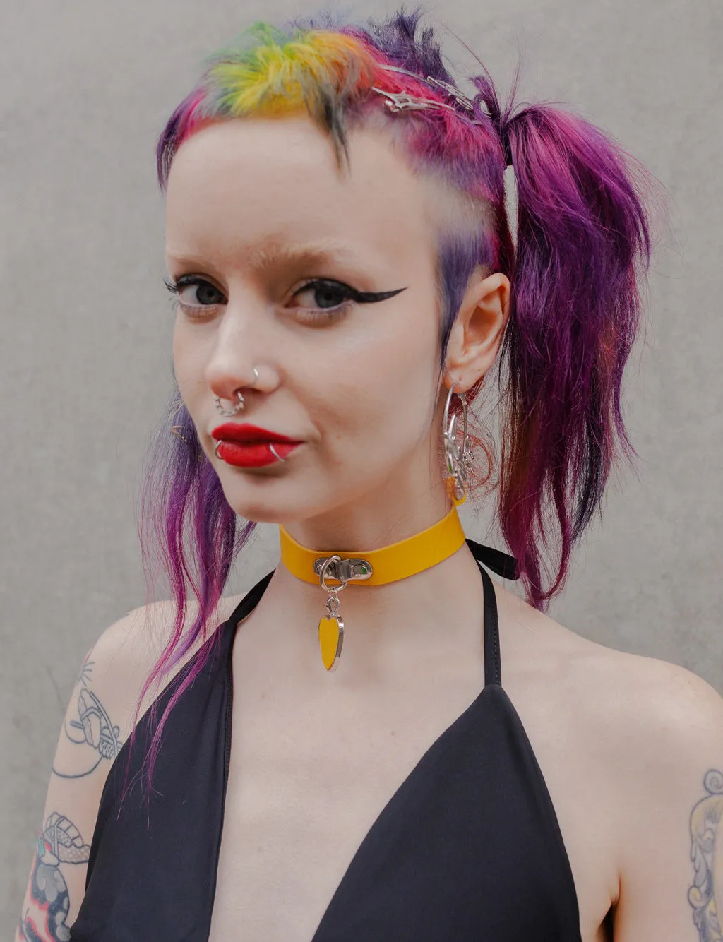 SECRET DIARY CHOKER - YELLOW