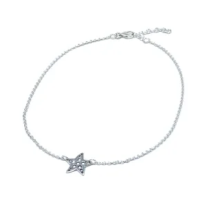 Starfish Sterling Silver Anklet