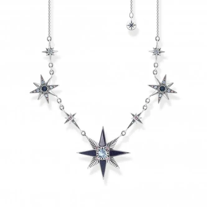 Sterling Silver Magic Stars Necklace KE2118-945-7-L45V