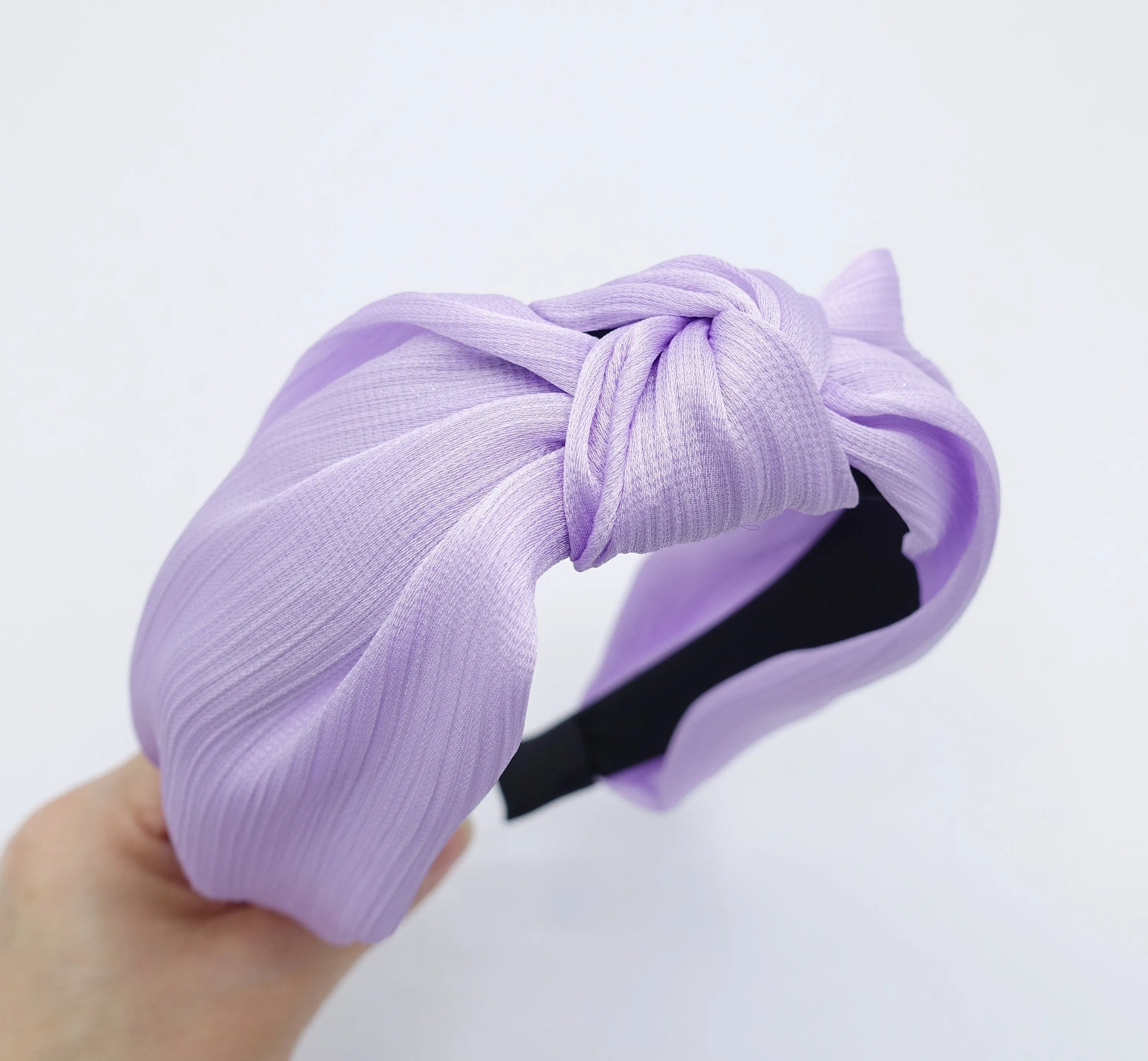 thin satin knotted headband