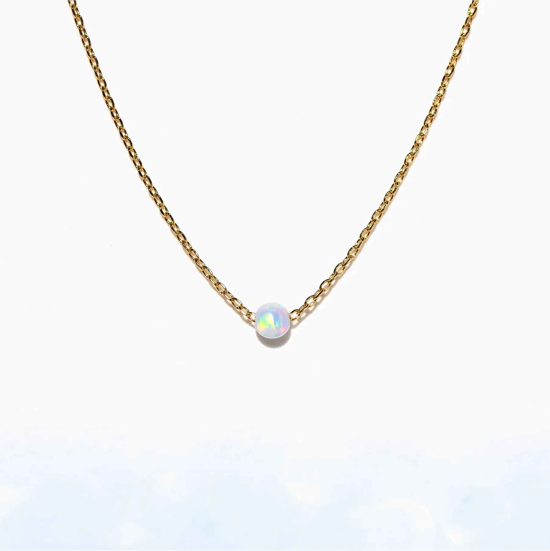 Tiny Opal Necklace