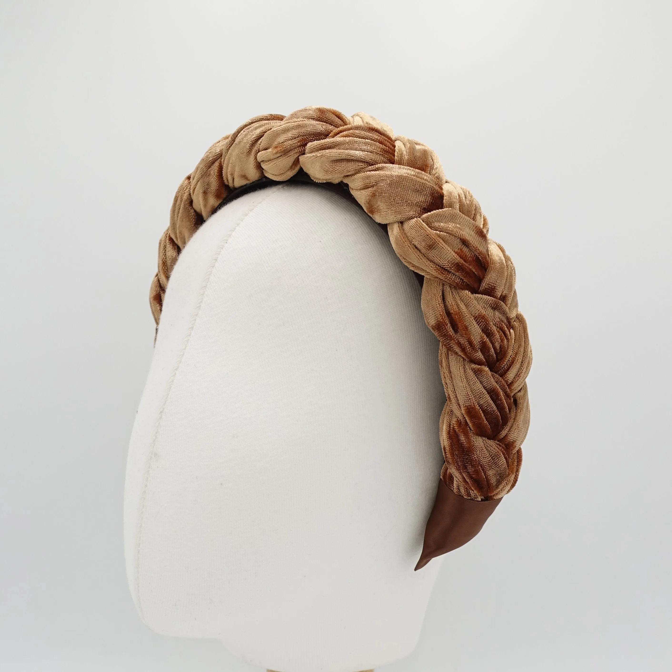 velvet braided headband crushed velvet wide hairband stylish woman hair accessory