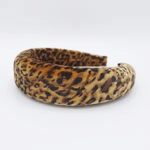 velvet headband leopard print hairband