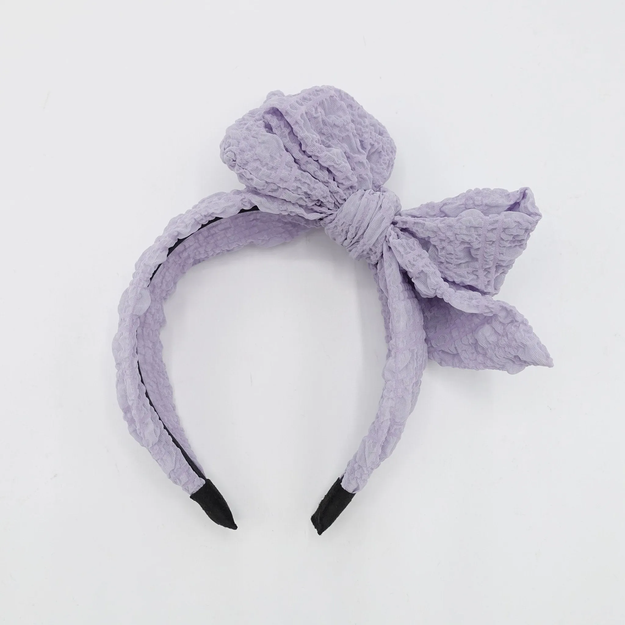 waffle bow knotted headband pretty hairband for women