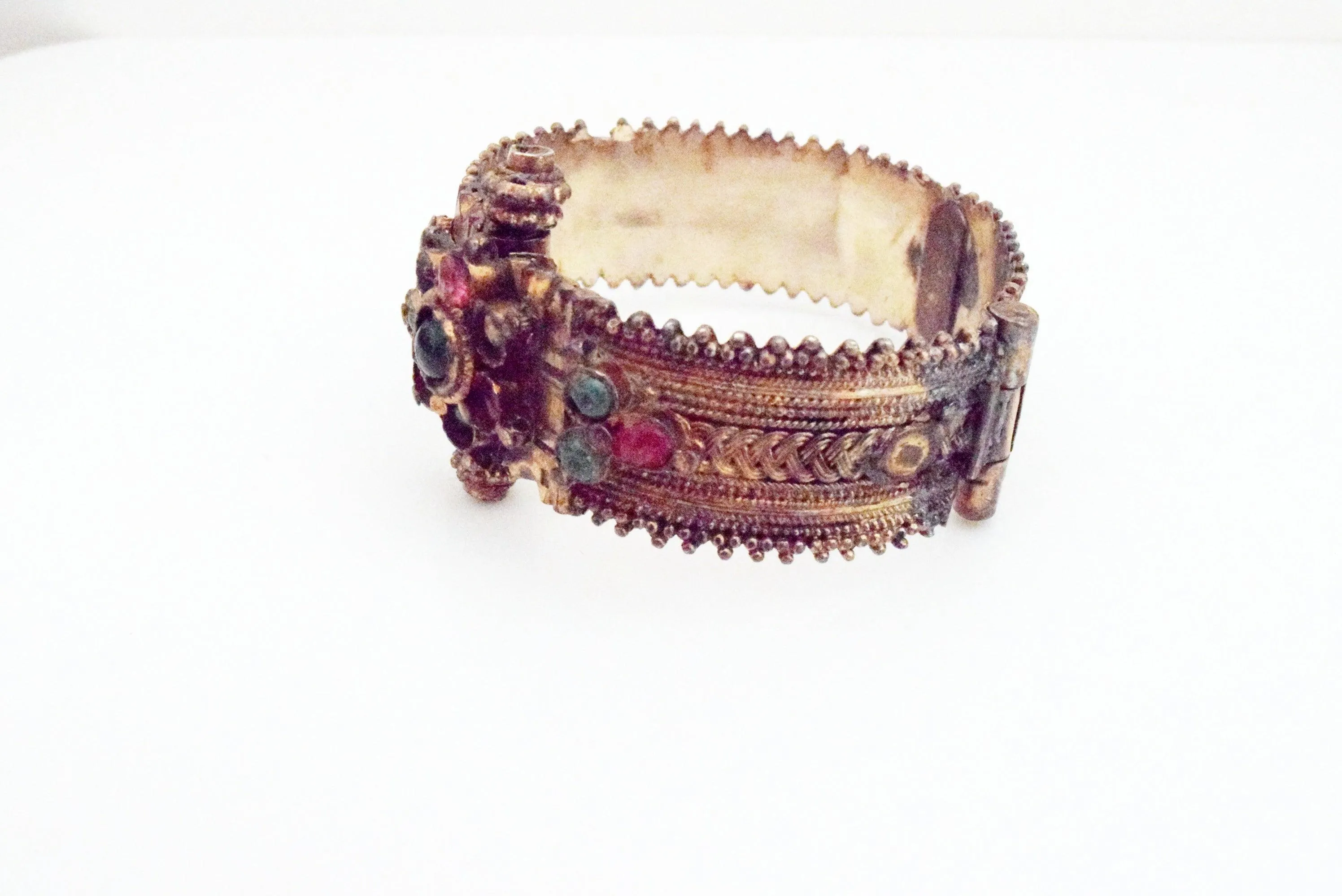 Yemeni Style Gold Gilt Silver Bracelet with Defects