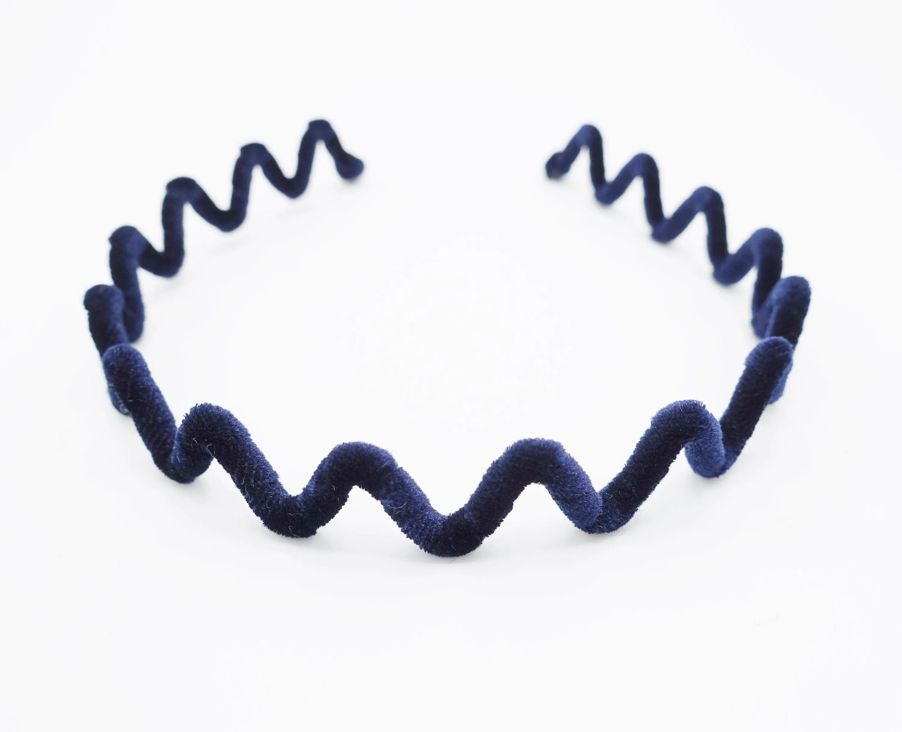 zigzag velvet wrap wire headband